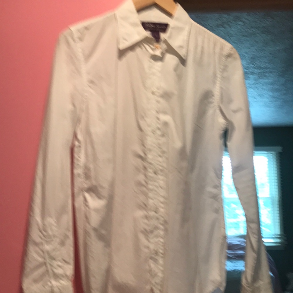 Ralph Lauren purple label  custom collection button down top